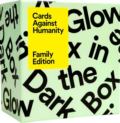 cards against humanity buy|Cards Against Humanity Family Edition: Glow in The Dark Box • .